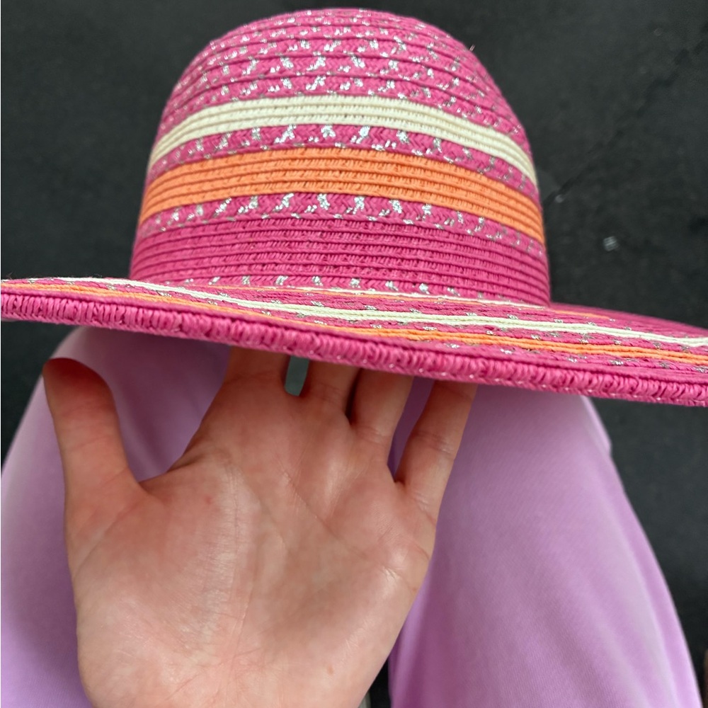 Cappelli Straworld Pink and Silver Hat